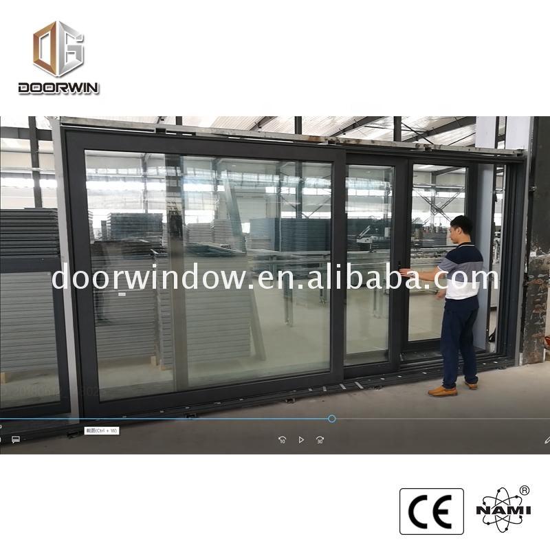 Doorwin 2021-Aluminum frame sliding windows and doors with sound insulation low price door patio