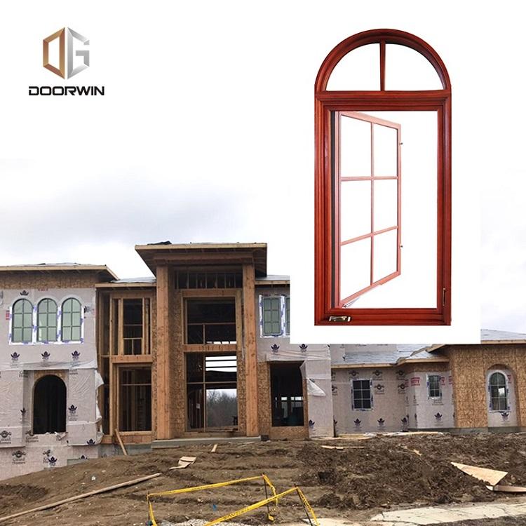 Doorwin 2021-American certified aluminum clad oak crank casement windows by Doorwin