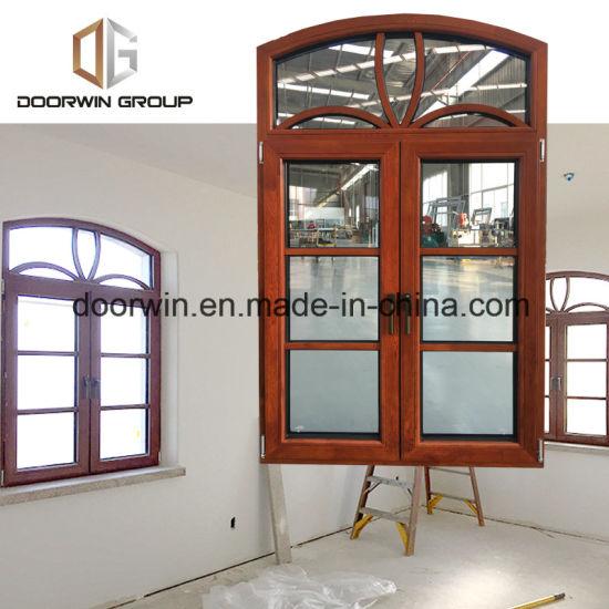 Doorwin 2021Arched Thermal Break Aluminum Window with Oak Wood Cladding - China Fixed Round Window, Round Top Windows