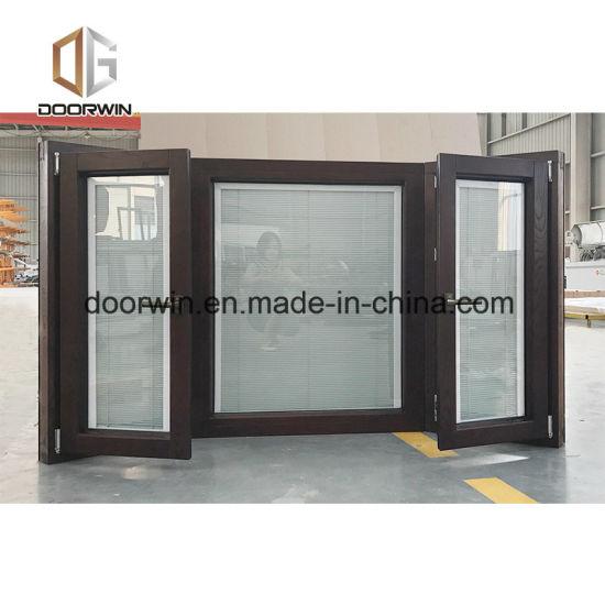Doorwin 2021Bay Bow Tilt Turn Window with Built-in Shutter - China Timber Wood, Timber Cladding