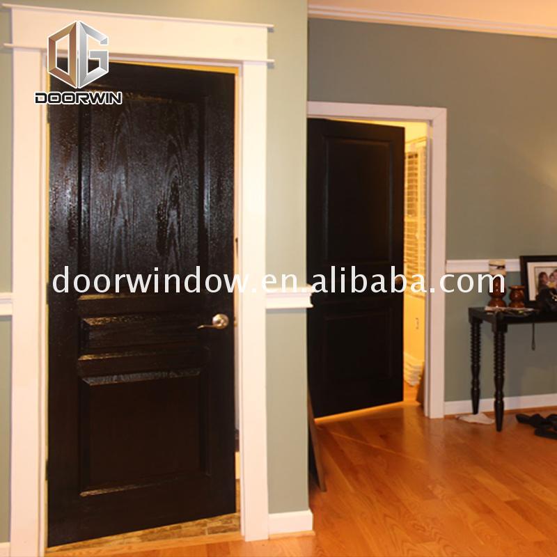 Doorwin 2021Best Price cedar wood door black front entry with sidelites beautiful wooden doors design