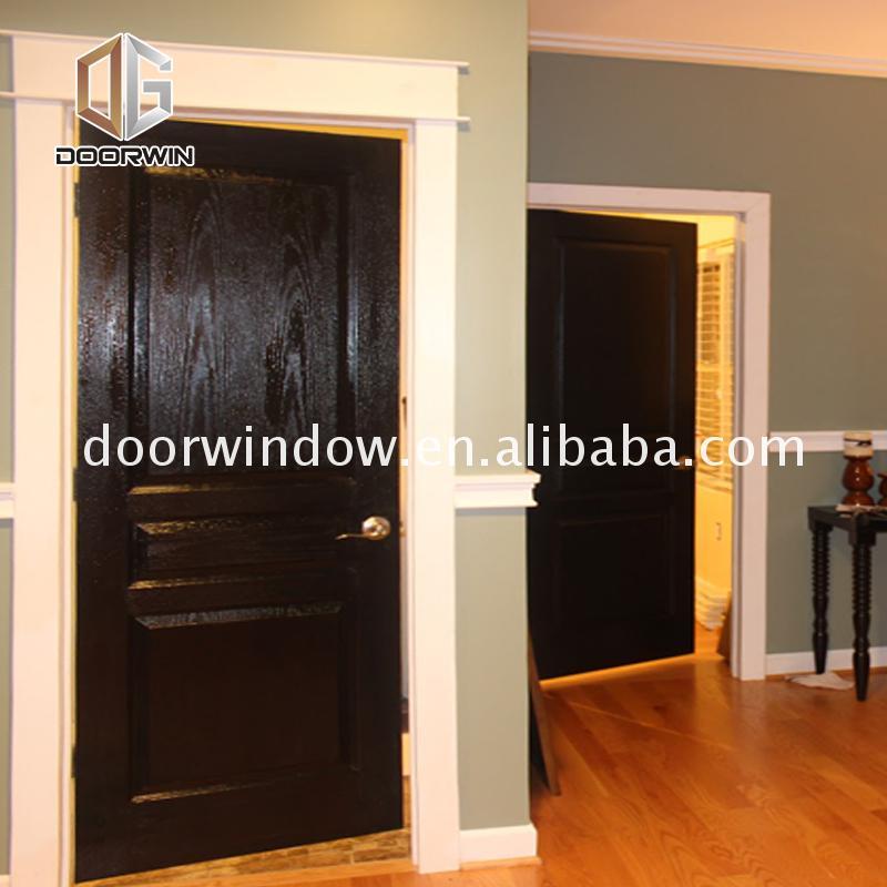 Doorwin 2021Best Price cedar wood door black front entry with sidelites beautiful wooden doors design