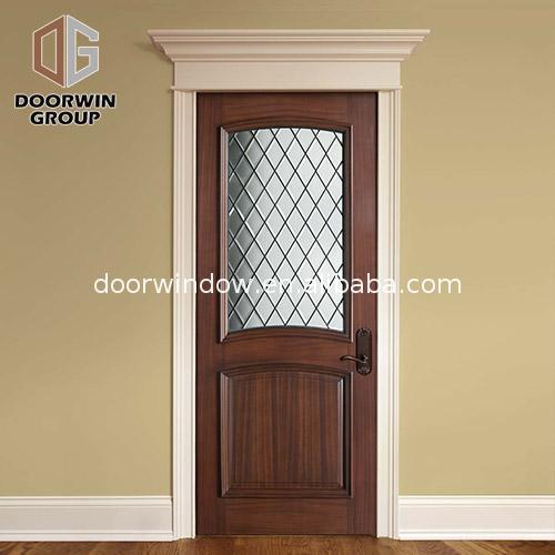 Doorwin 2021Best Quality custom frosted glass doors contemporary front with side panels commercial wood