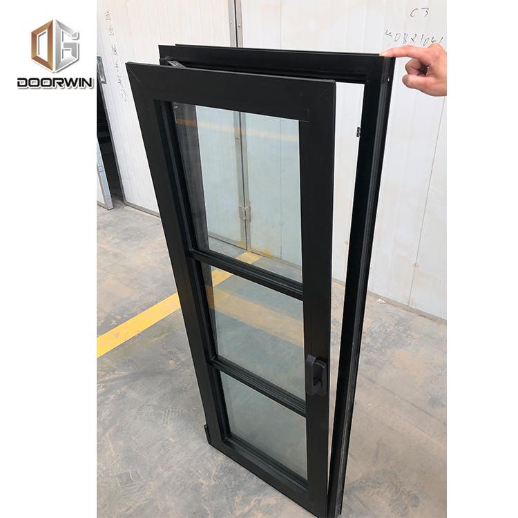 Doorwin 2021California factory price tilt turn window with flyscreen economic interior aluminium tilt and turn window