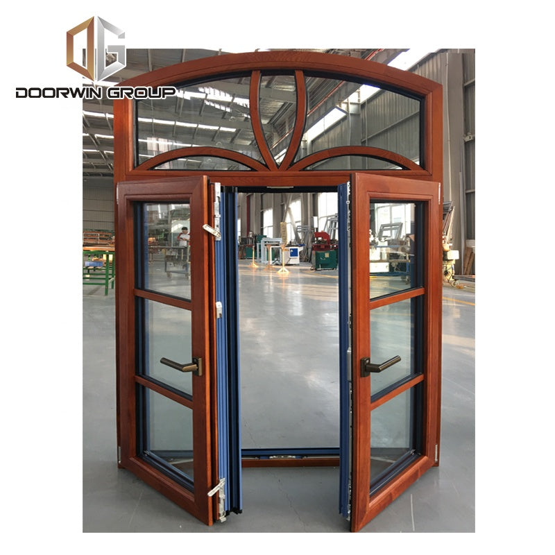 Doorwin 2021Hurricane Impact with Double Glass Heavy Hardware Wooden Frame House windows