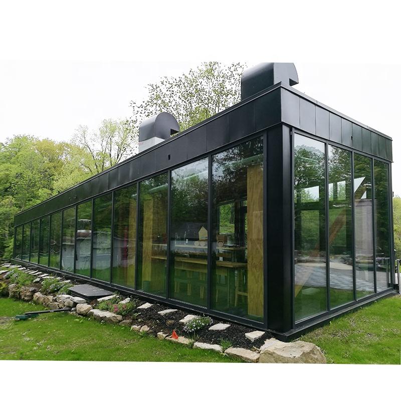 Doorwin 2021Canada black aluminum curtain wall windows hot sale