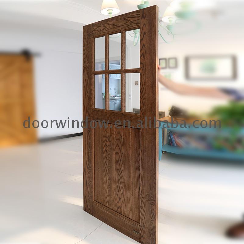 Doorwin 2021Cheap residential sliding barn doors front with glass