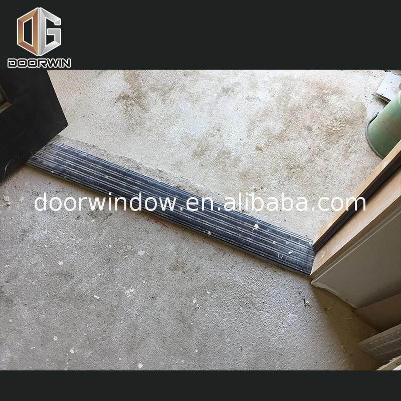 Doorwin 2021China Factory Promotion double glazed front entrance doors glass on rail system