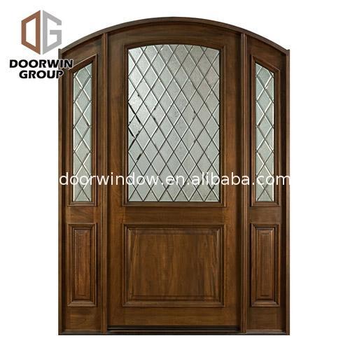 DOORWIN 2021China Manufactory front door with arched transom 2 sidelites side panels