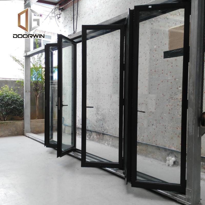 DOORWIN 2021China Manufactory modern aluminium door designs metal double entry doors clad