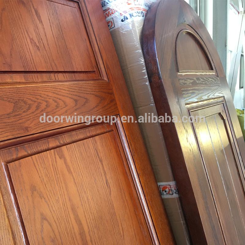 Doorwin 2021China Supplier 4 panel arch top door 3 solid wood interior doors