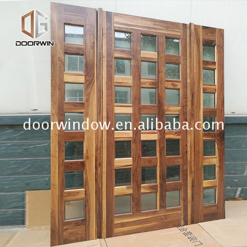 DOORWIN 2021Chinese factory prehung entry door with sidelites plywood design pine wood