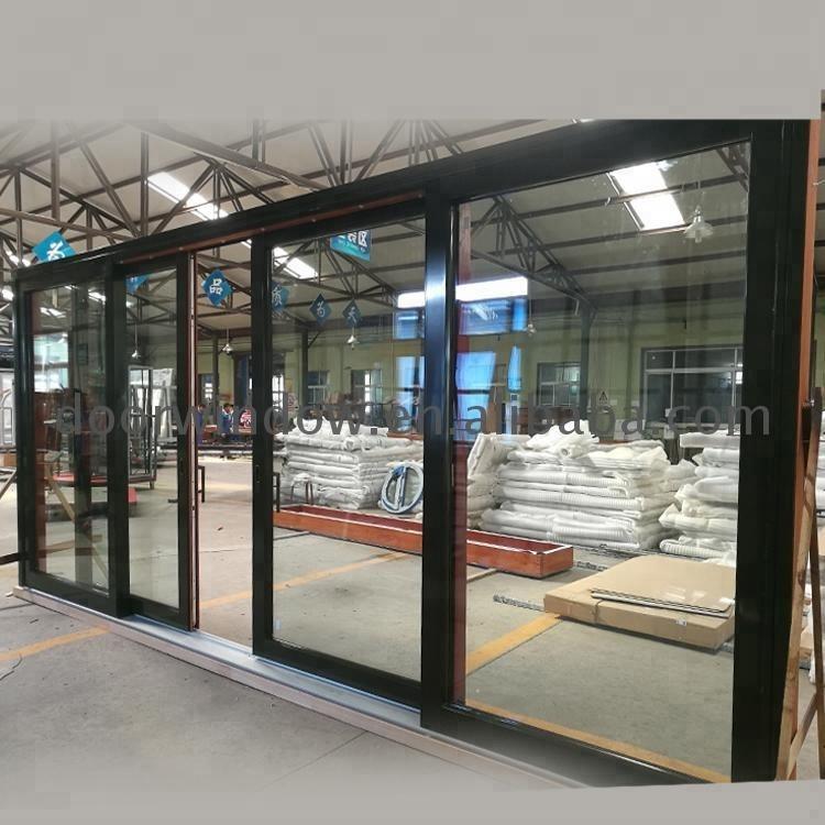 DOORWIN 2021Commercial automatic wood aluminum glass lift slide door by Doorwin on Alibaba