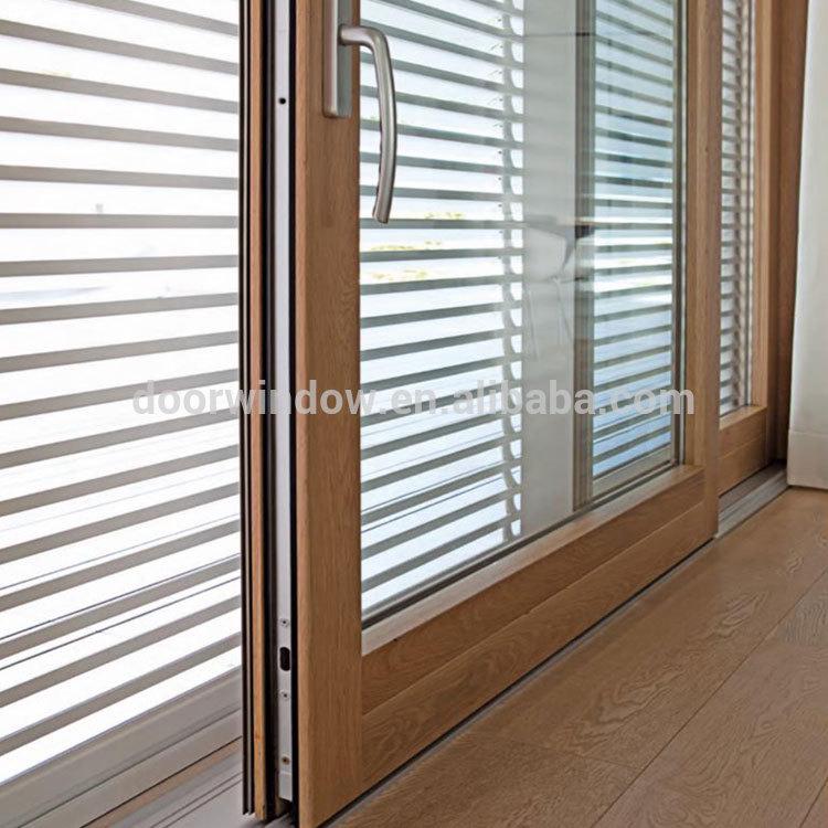 DOORWIN 2021Doorwin patio doors glass partition door aluminum clad oak lift sliding door from China supplier by Doorwin