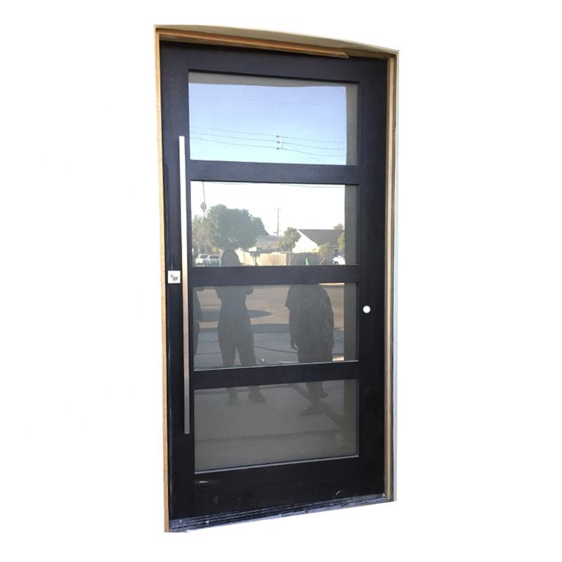 DOORWIN 2021Double swing door fixed glass leaf with tempered glazed casement by Doorwin on Alibaba