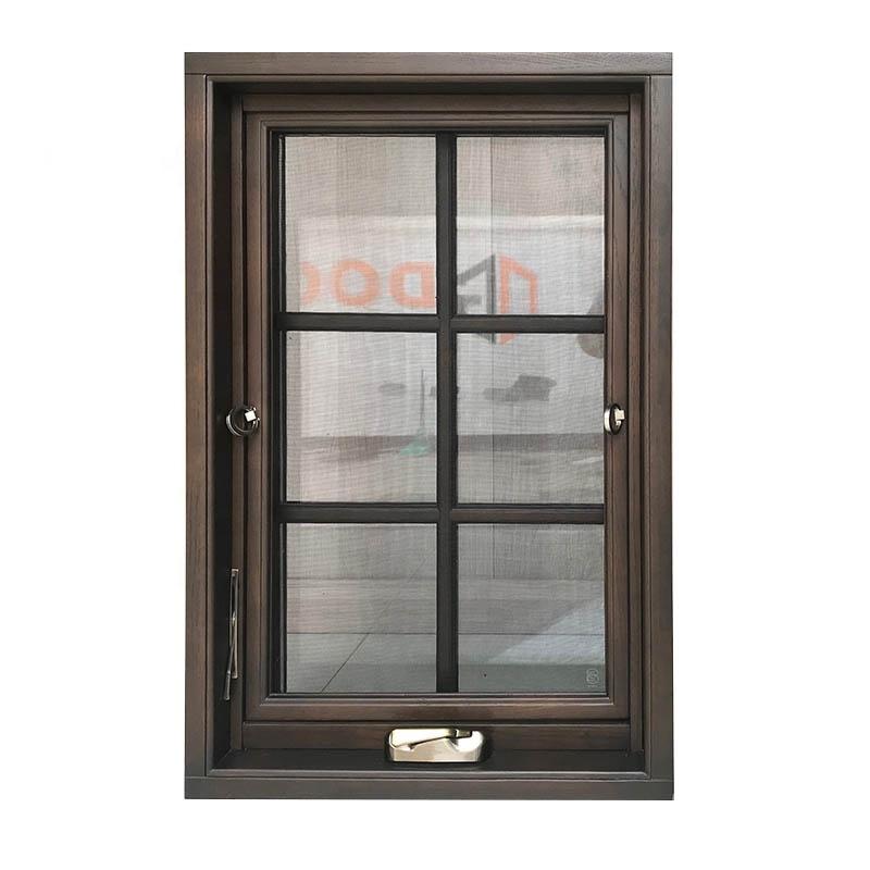 DOORWIN 2021European style aluminum cladding wood casement windowDOORWIN 2021