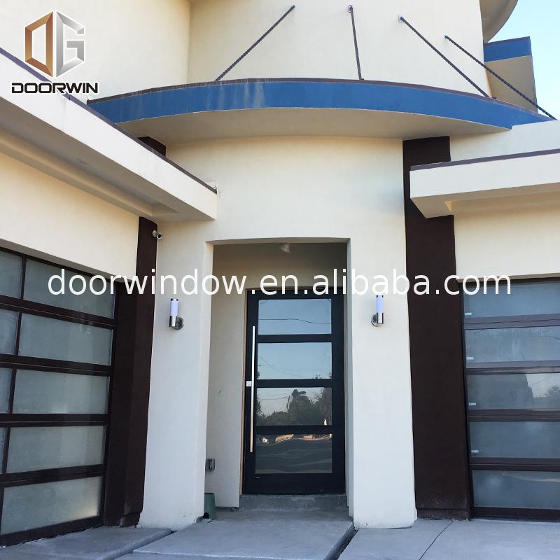 DOORWIN 2021Factory Direct Sales external oak doors with sidelights exterior wood entrance