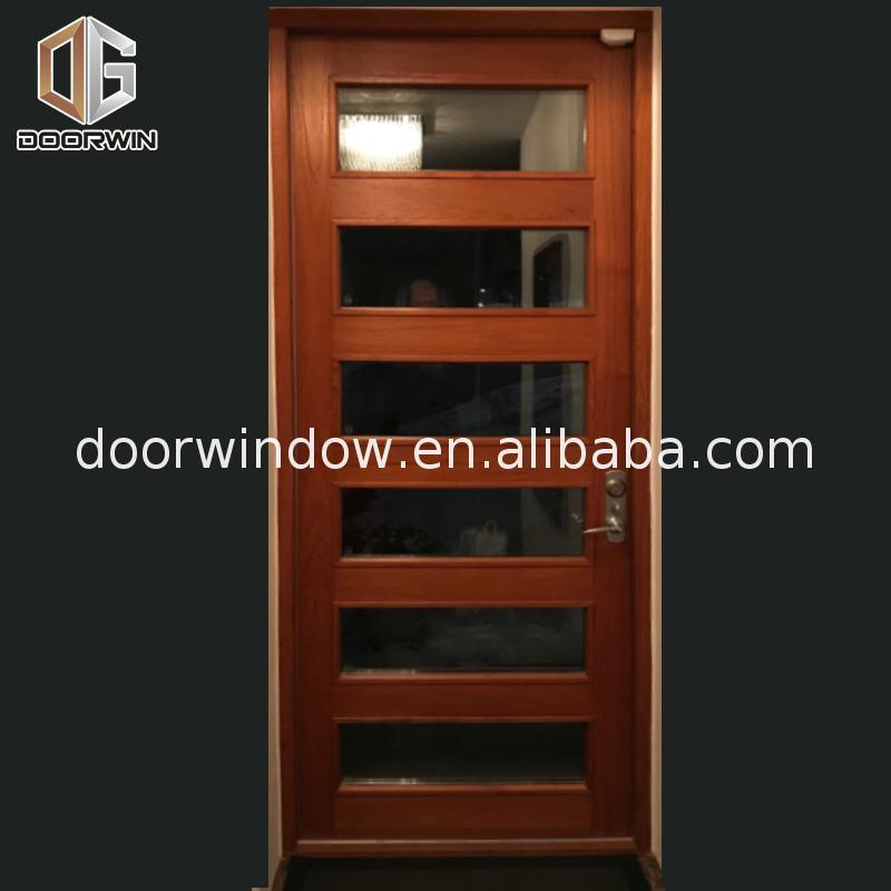 DOORWIN 2021Factory Direct Sales external oak doors with sidelights exterior wood entrance