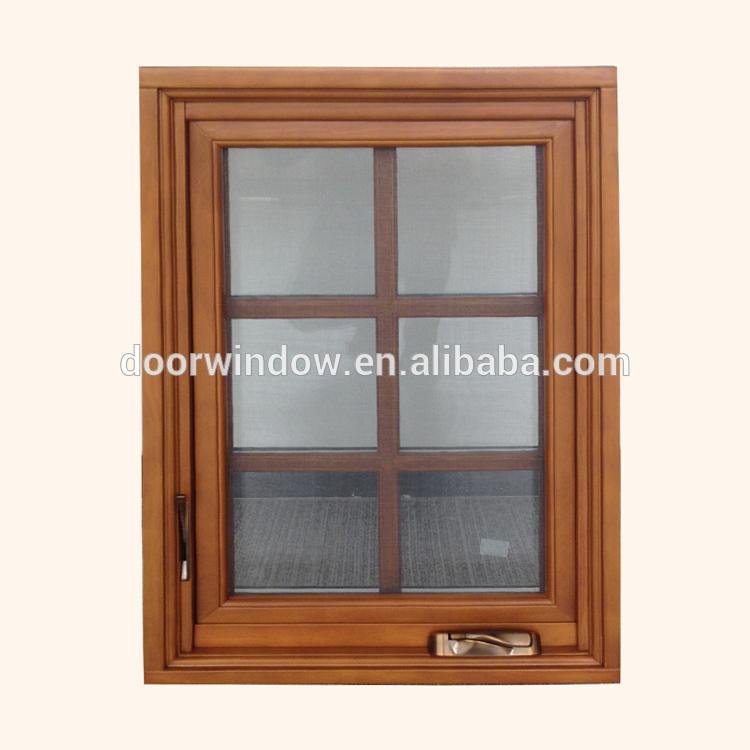 DOORWIN 2021Factory Directly Supply rustic wood window frame retractable grilles