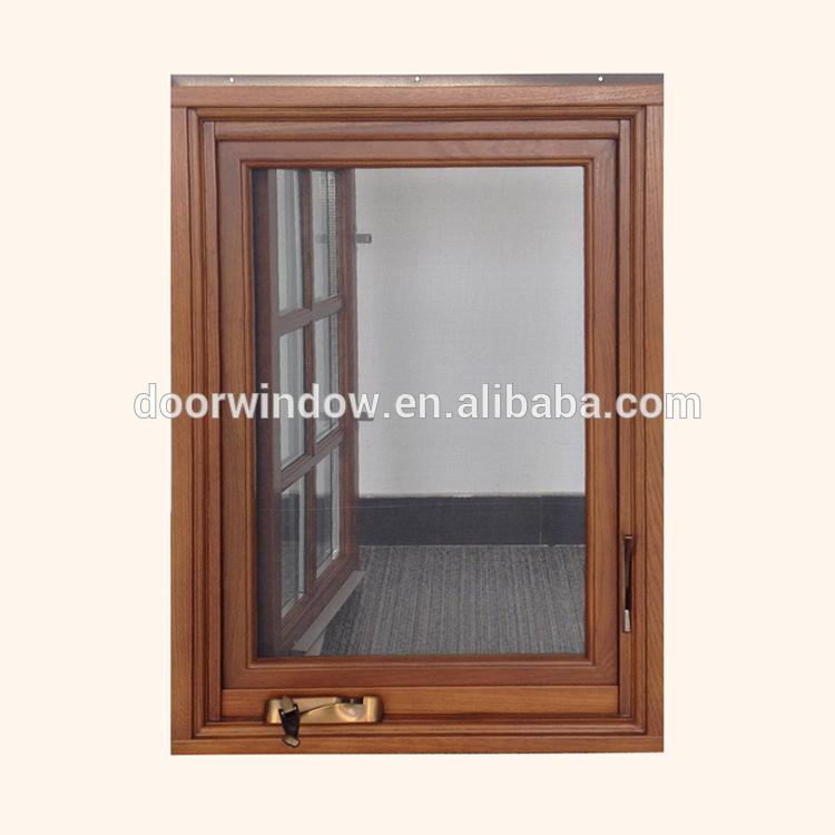 DOORWIN 2021Factory Directly Supply rustic wood window frame retractable grilles