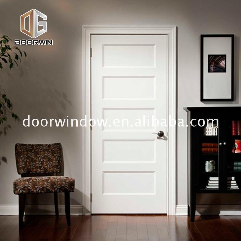 DOORWIN 2021Factory cheap price 5 lite frosted glass interior door 4 panel shaker oak veneer internal doorsDOORWIN 2021