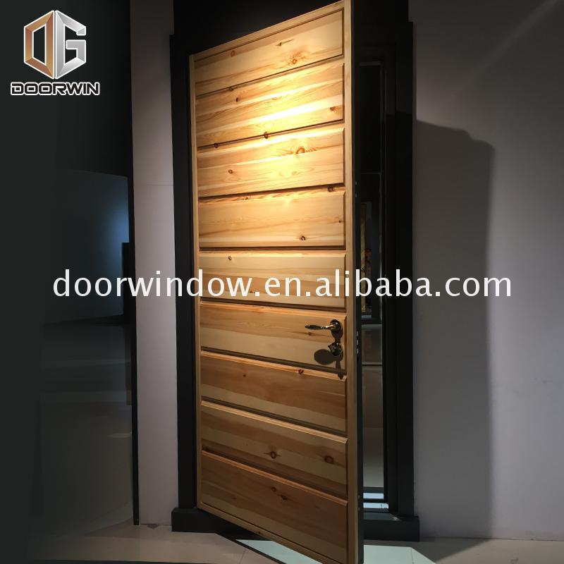 Doorwin 2021Factory price wholesale exterior solid wood doors for home softwood door panels