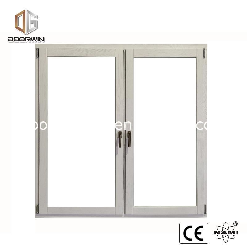 DOORWIN 2021Factory wholesale aluminum wood tilt turn window double casement windows