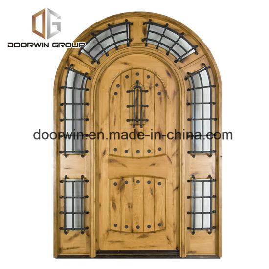 DOORWIN 2021French Arched Entry Door All Wood Doors Exterior Wood Front Doors Made of Knotty Alder - China Entry Door, French Entry Door