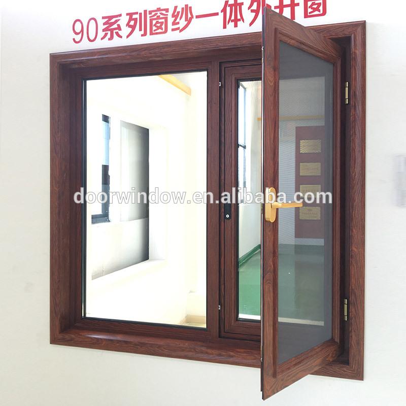 DOORWIN 2021Good quality factory directly buy triple glazed windows online budget window replacement brown exterior