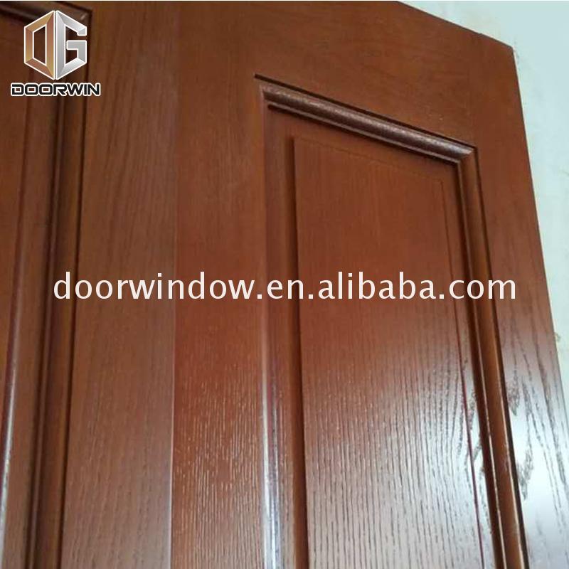 DOORWIN 2021Good quality factory directly residential front doors replacement wooden door red