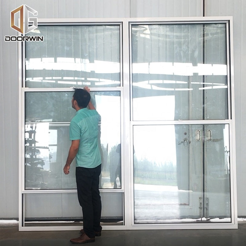 Doorwin 2021Double hung vs single windows aluminum frame grill design vertical sliding windows