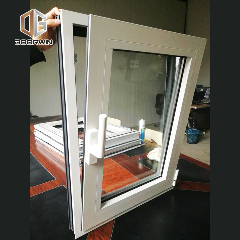 Doorwin 2021Double tempered glass Aluminum double tinted glazing Tilt and turn casement window price