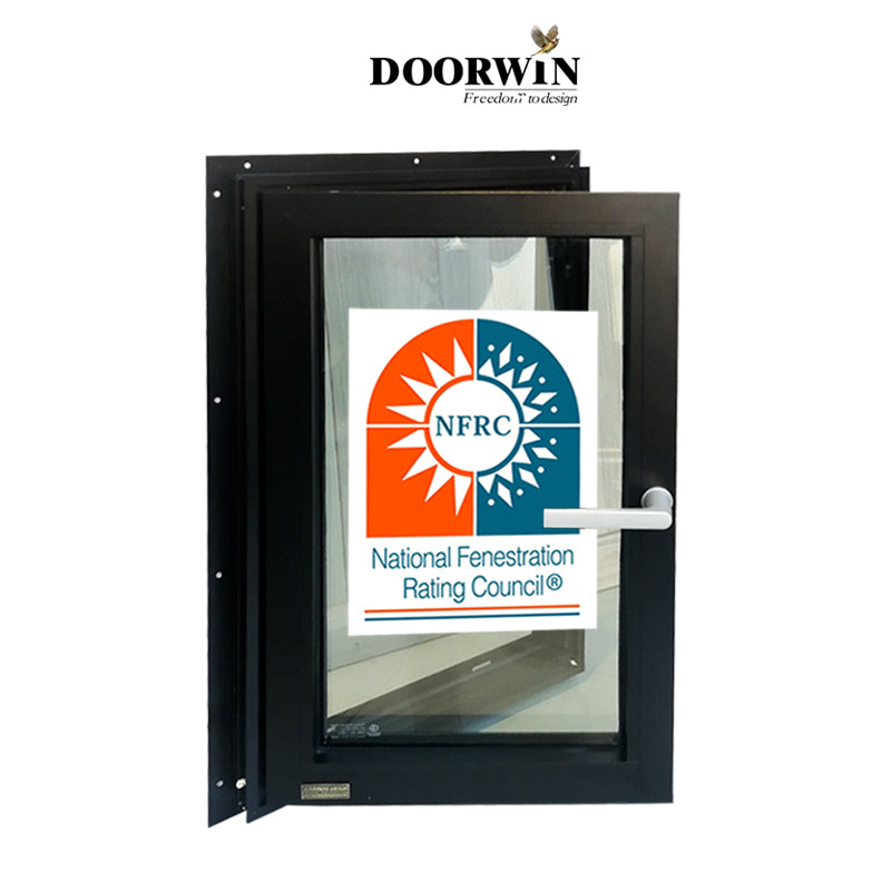 Doorwin 2021Cheap Replacement Latest Design Aluminum Frame Two Way Open Tilt-Turn Tilt And Turn aluminium Casement Window