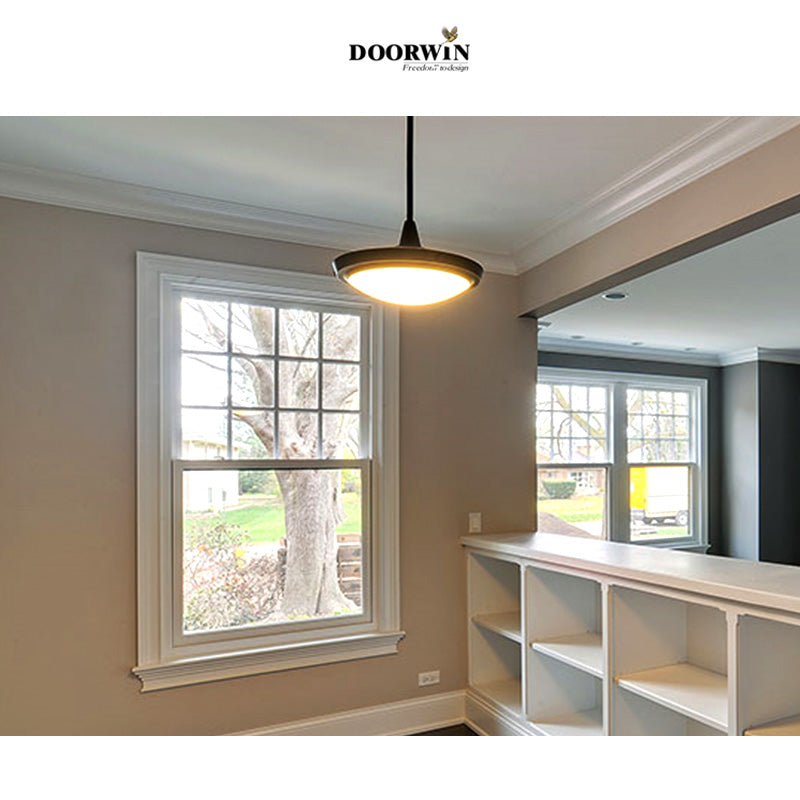 Doorwin 2021No.1 sale in American style sliding square white colors single hung double hung aluminum material windows