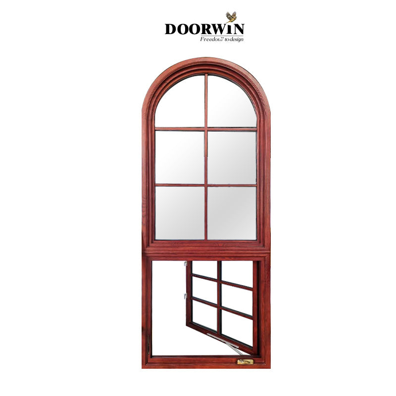 Doorwin 2021wooden window Chinese manufacturer quality wood windows for sale office interior modern