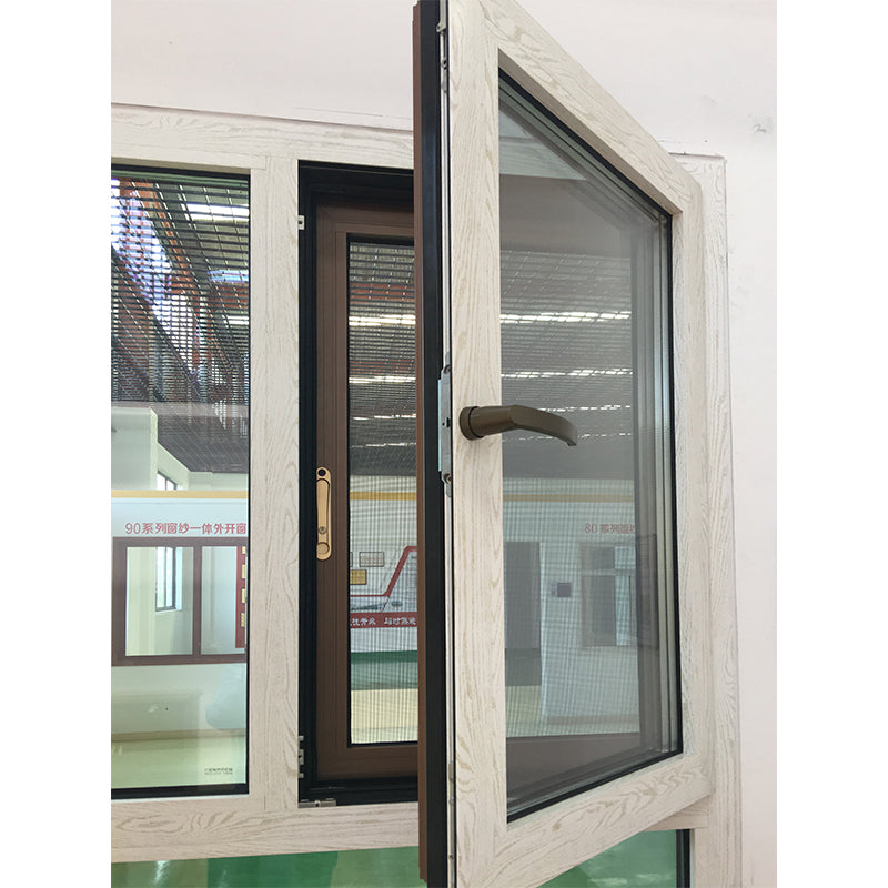 Doorwin 2021Customized color durable coating aluminium swing Aluminum casement windows with Germany import handle and latch