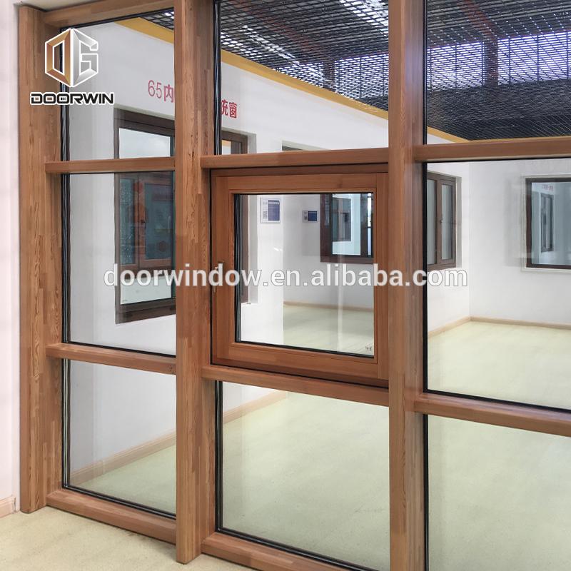 DOORWIN 2021Hot Sale Solid Wood Frame and Aluminium Tilt and Turn Window Come With Double Glazing and Roto Hardwareby Doorwin