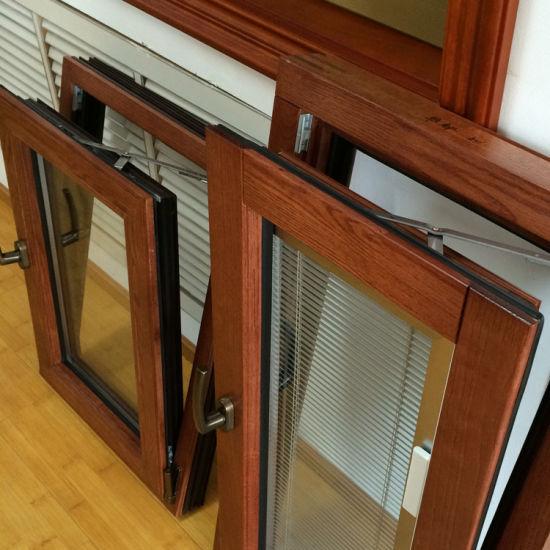 DOORWIN 2021Luxury European Style Tilt Turn Window Made of Oak Wood and Aluminium with Blinds - China European Style Window, Tilt Turn Window