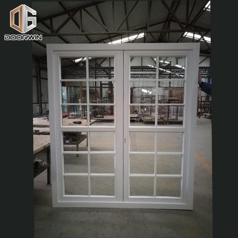 DOORWIN 2021OEM Factory window grids or not grid clips white wood grain glazed internal doors