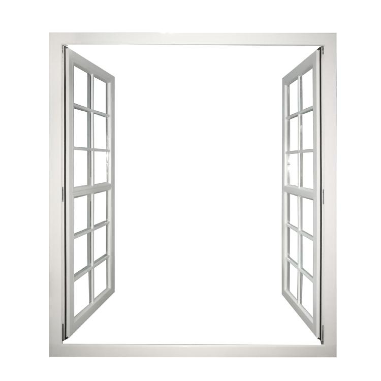 DOORWIN 2021OEM Factory window grids or not grid clips white wood grain glazed internal doors