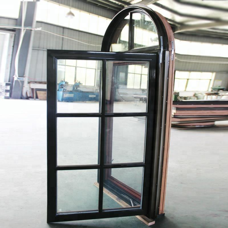 DOORWIN 2021Special shape aluminum and wood crank open window round aluminium fixed windows by Doorwin on Alibaba