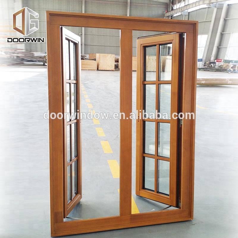 DOORWIN 2021Super September Purchasing Double Glazing Triple Glazing Solid Wood Casement Window french push out windows by Doorwin