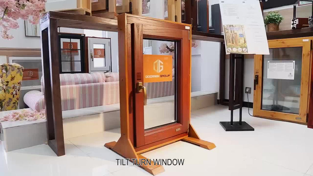 DOORWIN 2021German style OAK wood tilt turn casement windows