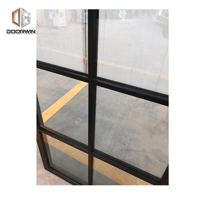 DOORWIN 2021Texas durable aluminum double glazed hinged window aluminum profile channel window