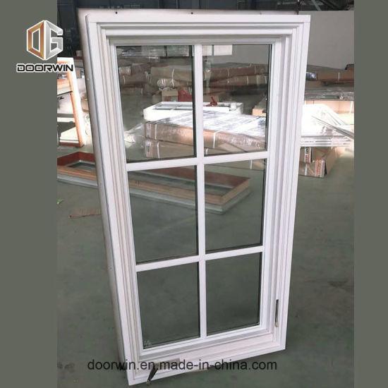 DOORWIN 2021White Color Casement Window with Decorative Grid - China Crank Casement Windows, White Color Windows