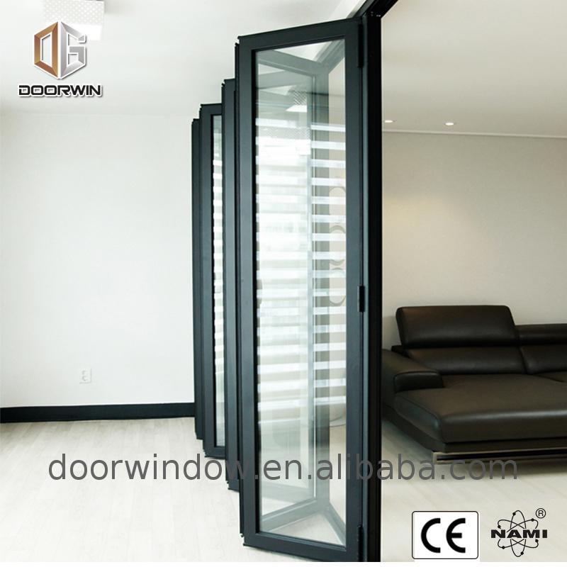 DOORWIN 2021Wood grain aluminium frame glass doors and bi-fold door waterproof toilet alloy casement windows