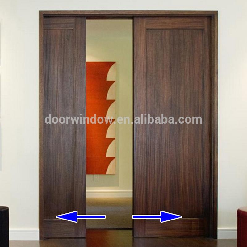 DOORWIN 2021luxury interior wood door concealing sliding pocket door with invisible track by Doorwin