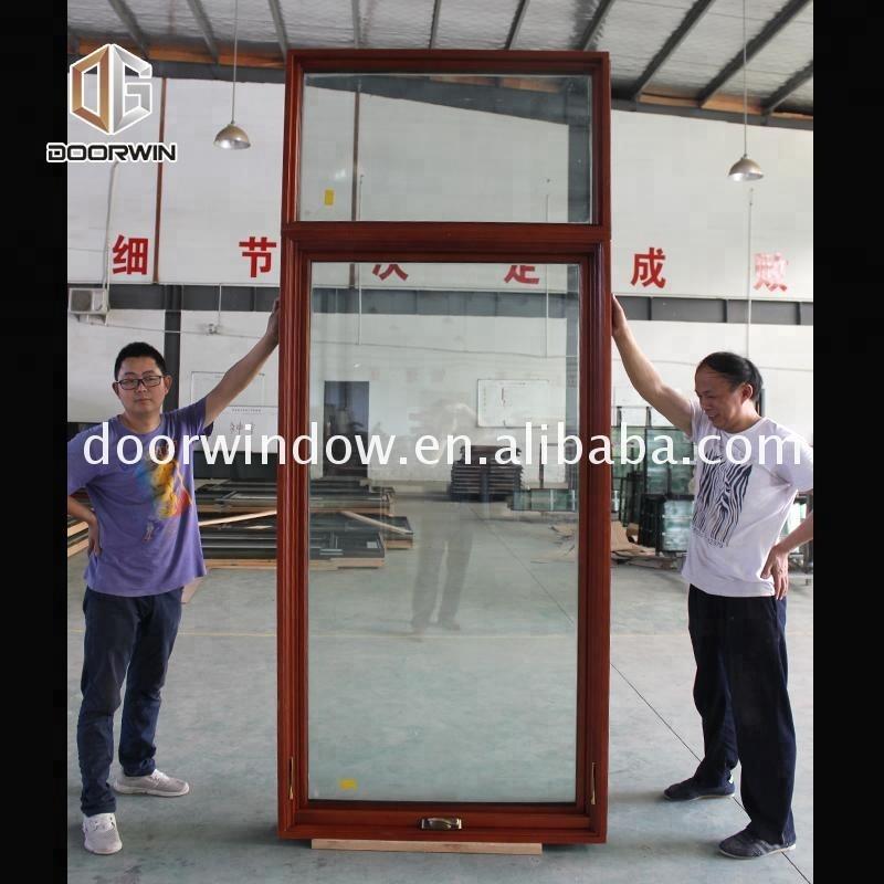DOORWIN 2021soundproof double glazing hand crank awning window with American NAMI Certified by Doorwin on Alibaba