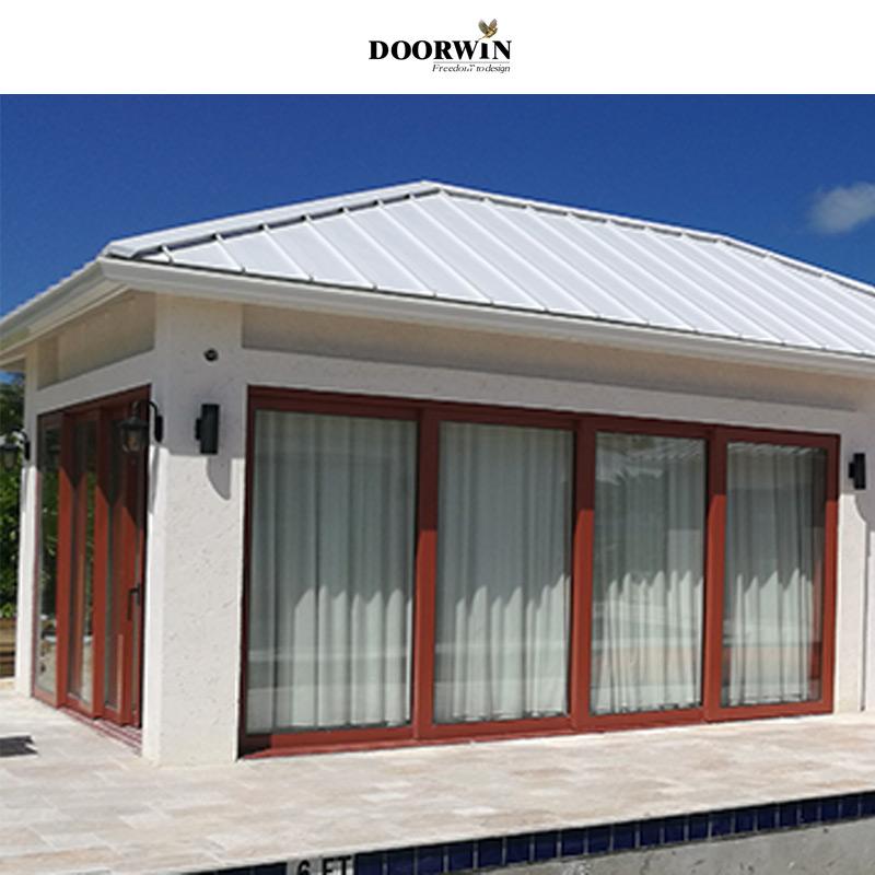  Doorwin Project Of Wood Aluminum Four Panels Lift & Slide Doors