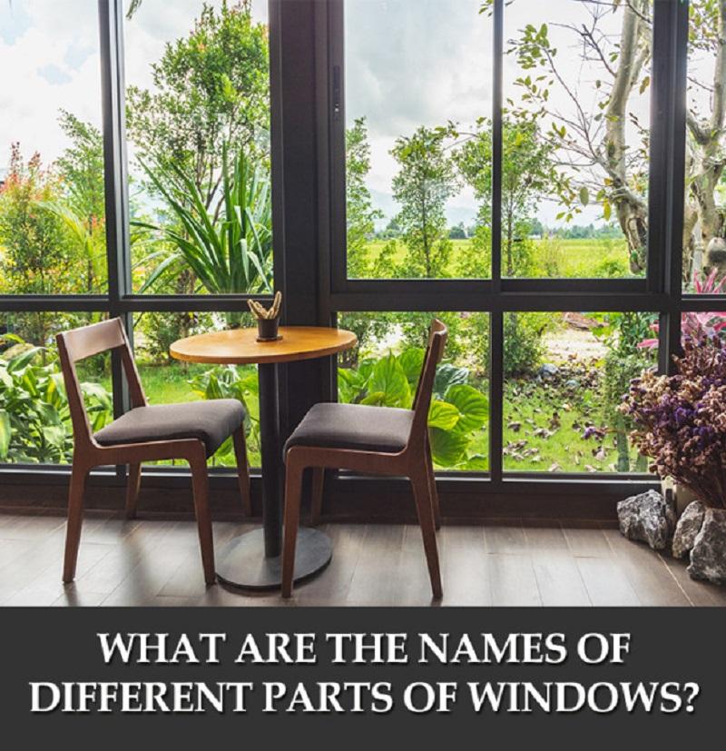 What Are The Names Of Different Parts of Windows?                     -----Names Of Window Parts